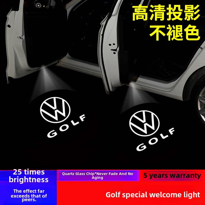适用大众高尔夫4迎宾灯高6GTI R20 R32 七GOLF MK6 MK7车门镭射照