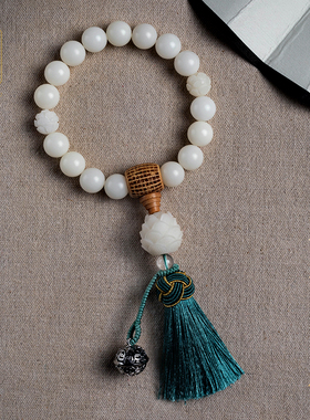 【亏米福利】昌佑后视镜汽车档位珠白菩提子天然佛珠心经车内装饰