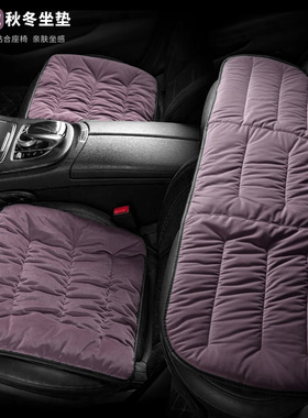 汽车坐垫冬季毛绒紫色座椅垫子通用高档座垫适用零跑B01/B10/C10