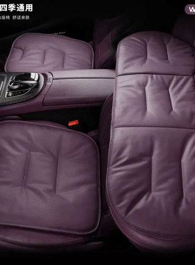 适用于奔驰零跑小米汽车坐垫紫色内饰车用四季透气舒适防滑座椅垫