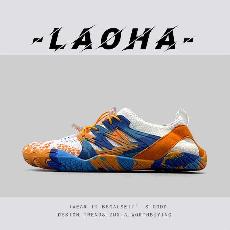 户外速干网鞋适用于徒步钓鱼赤足溯溪 青年休闲运动网面鞋 CERVAN