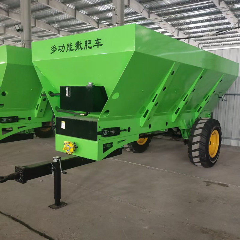 家畜家禽粪便撒粪车机 三轮车有机肥抛撒车 四轮双圆盘式撒粪机