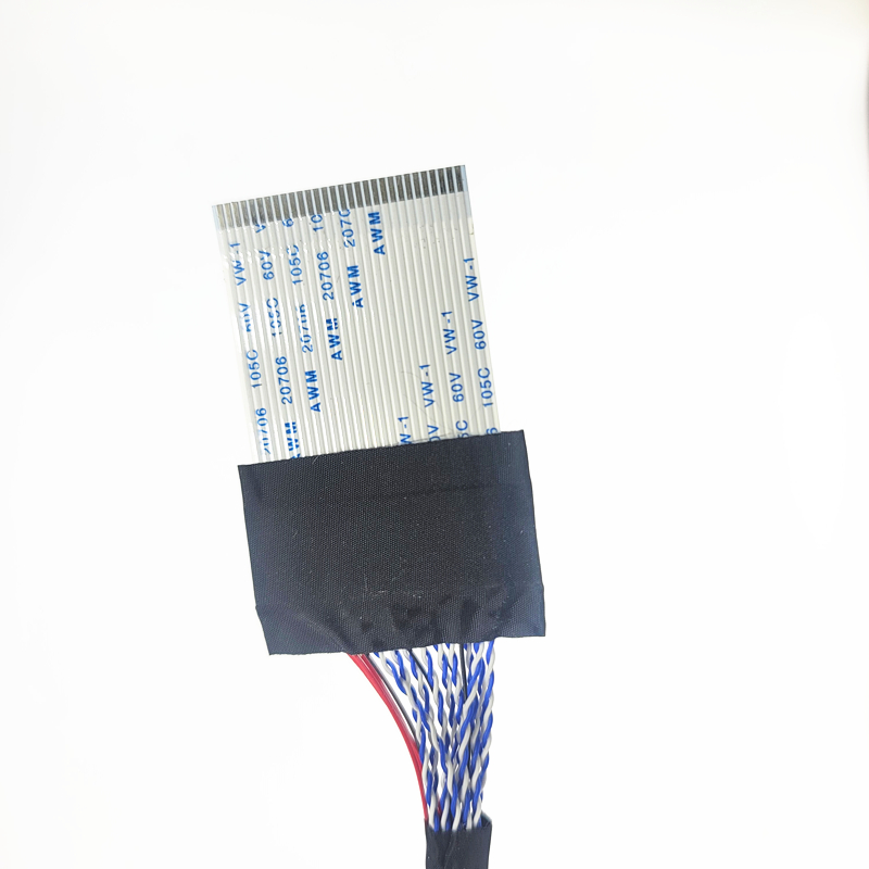30针双8焊接屏线FPC/FFC转杜邦接口 LTM190BT07 LVDS 长度 400MTV