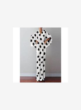 2020新款欧洲站亚马逊速卖通大码女装宽松胖mm200斤连衣裙夏长裙