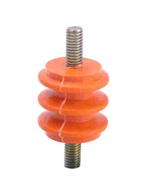 BMC配电柜零地排支柱架双杆螺杆黄色低压波纹绝缘子M6/M8/M10/M12