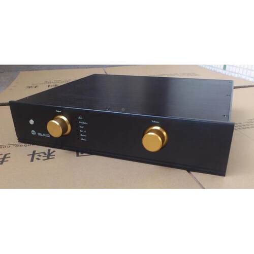 BRZHiFi -黑色可安装MBL6010电路的前级铝机箱