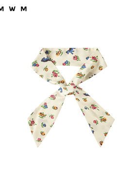 【WMWM】流行设计感小马印花尼龙领带2025秋冬新品女装配饰