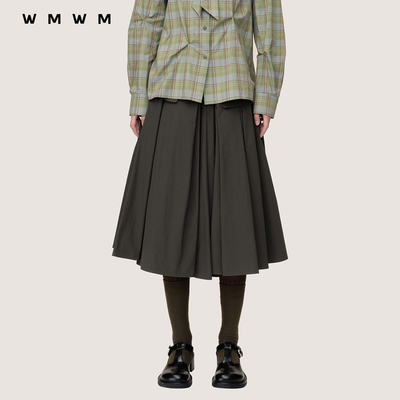 WMWM叠褶A字蓬蓬伞裙