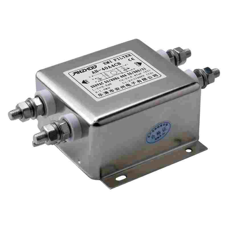 EMI FILTER 40A单相交流电源滤波器 AN-40A4CB 40A250V滤波器