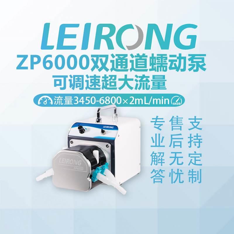 雷熔大流量ZP6000双通道蠕动泵工业灌装抽水泵调速正反输送循环泵