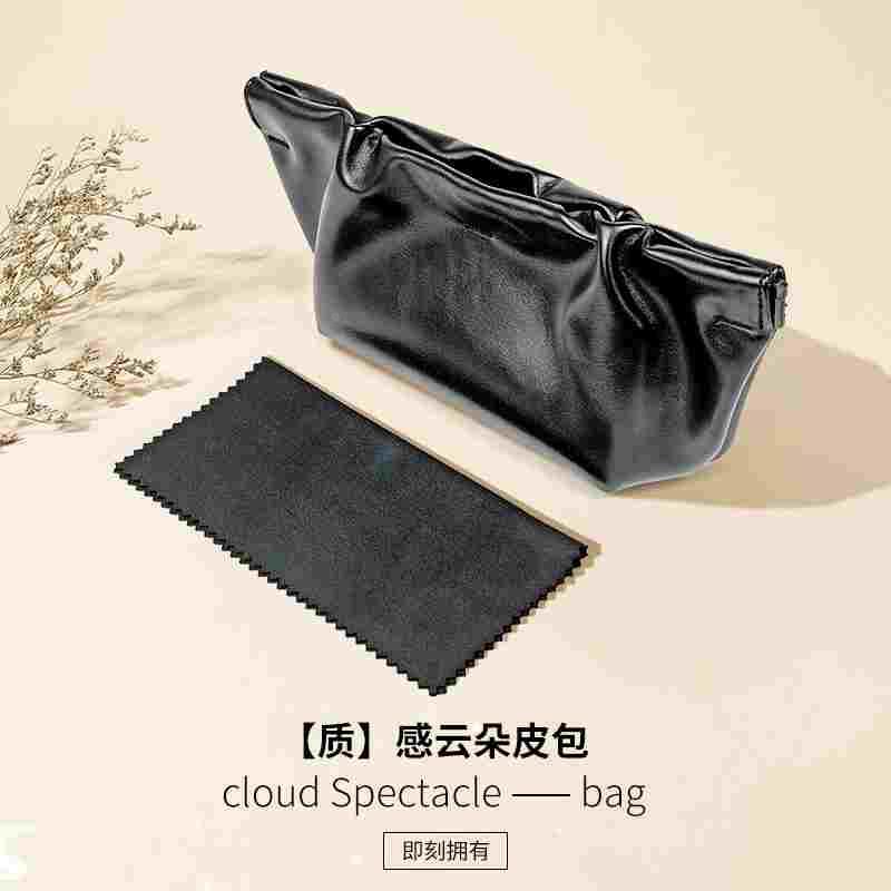 太阳眼镜专用袋新款黑色gm太阳镜超舒服的磁吸云朵眼镜包全套包装