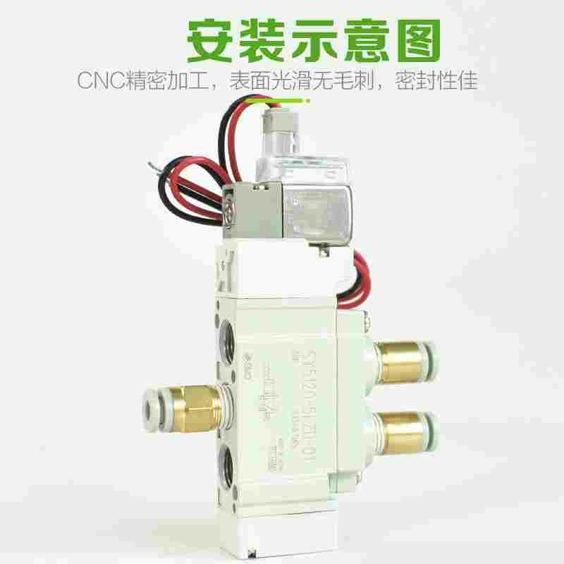 SMC气动电磁阀SY5120/5220/5320-4/5/6LZD/LZE/DZ/GZ-01-C4-C6-C8