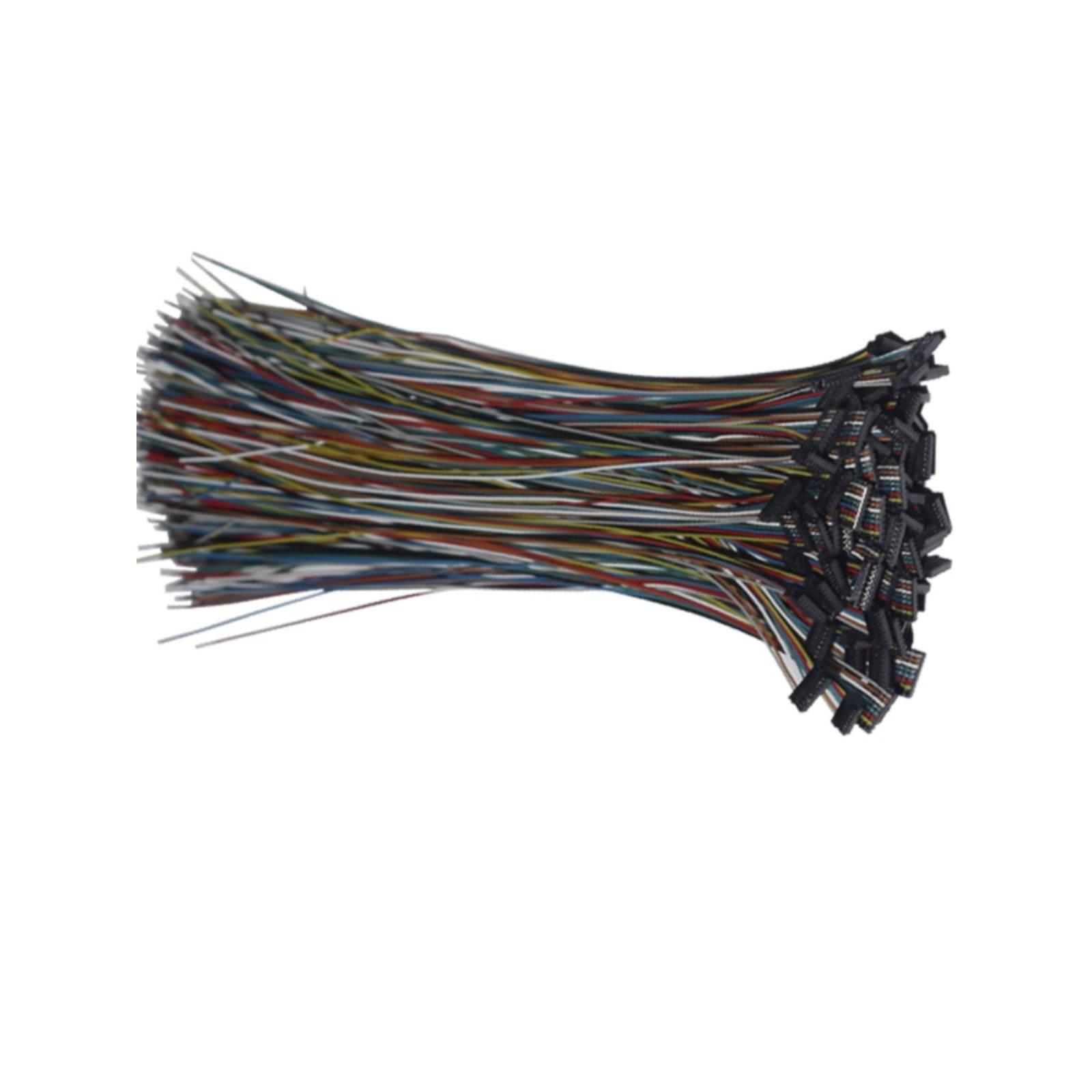 0.6mm间距 刺破端子线 连接电子线4P6P8P10P单头上锡3MM 长度10CM