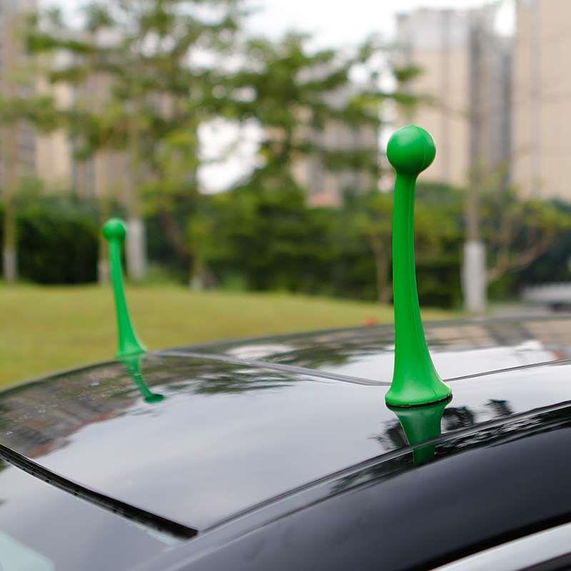 3D立体车贴小树苗草豆芽恶魔角卖萌防撞创意个性可爱汽车顶装饰