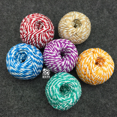 。双色立体棉绳卡片火漆拼DIY摇摇相e册剪贴贺卡礼物双股贴棉线配