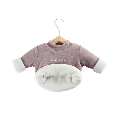 半高领韩版长袖夹棉加绒打底衫