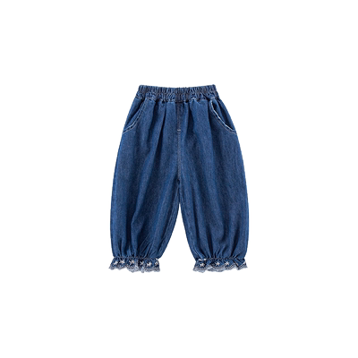 长裤软牛仔休闲裤刺绣裤子