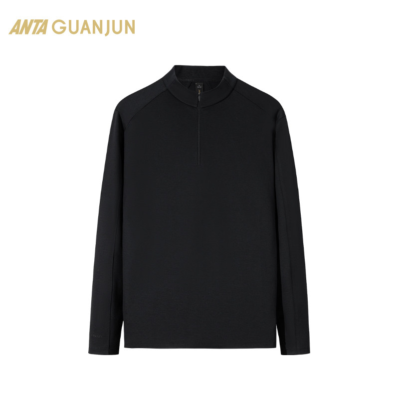 安踏冠军全天候系列3A抗菌半拉链长T男士羊毛长袖针织衫152510410,运动服/休闲服装,运动T恤,淘宝优惠券,粉丝福利购,淘宝优惠卷