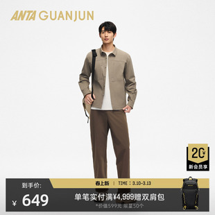 安踏冠军旅行系列 防泼水软壳男士春季新款休闲衬衫外套152610633