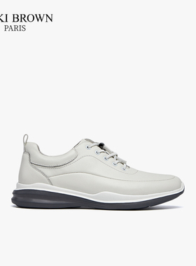 法国VB未毕商务休闲鞋VICKI BROWN冬季新款纯色牛皮复古皮鞋男士