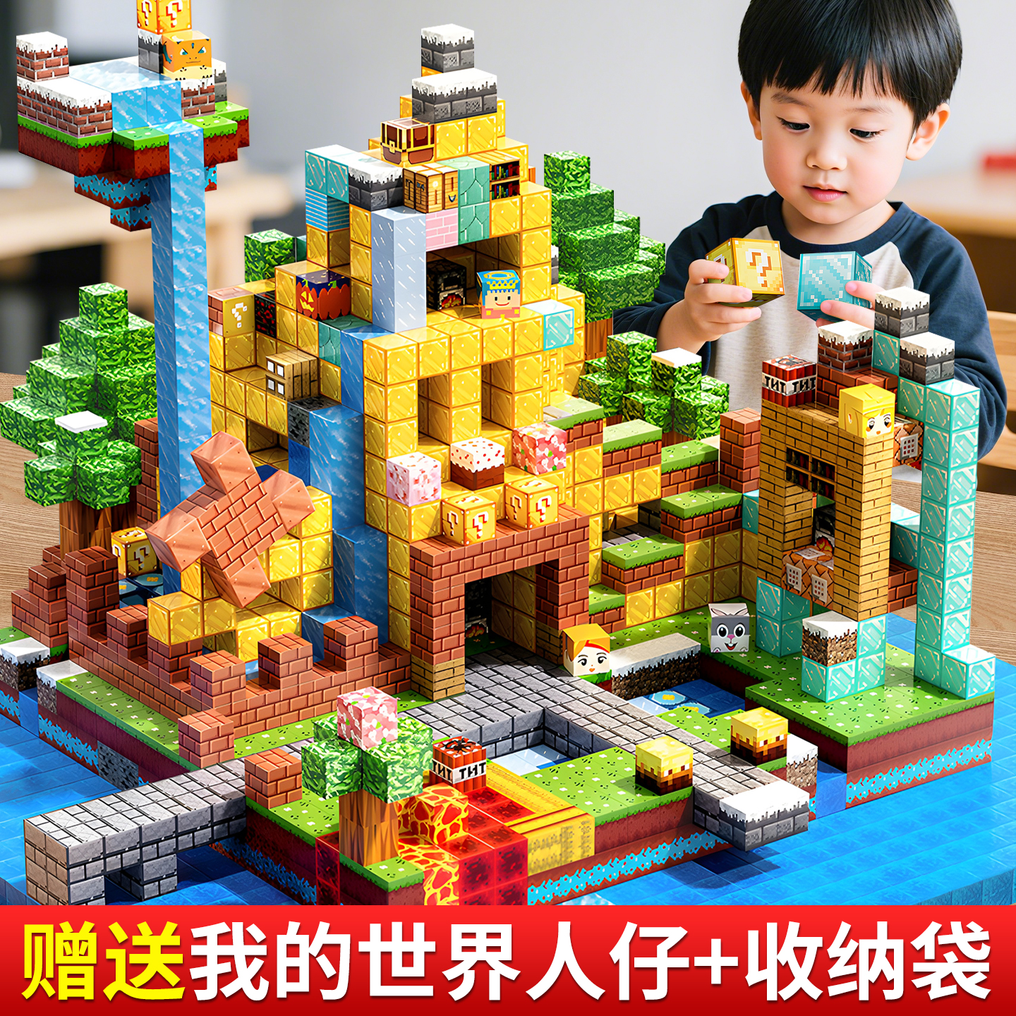 我的世界磁力方块积木2025