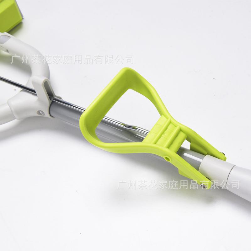 茶花 弓·拖4710懒人吸胶水海棉地拖茶花对折式挤水棉拖墩把布拖