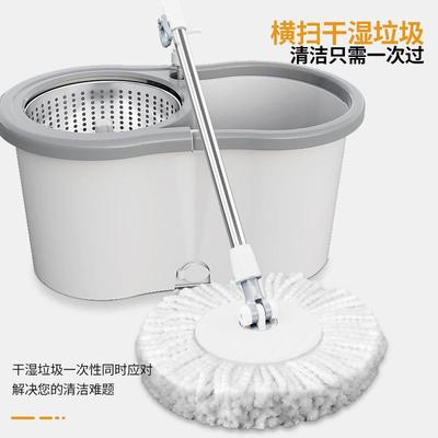 旋厂家直双驱动转拖达人（个把桶好神拖拖懒布销家用地板清洁地拖