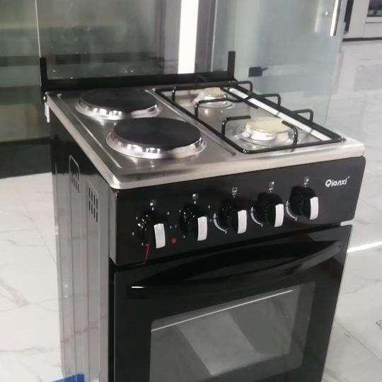 500宽燃炉2电2气立连体烤箱用2电2气炉燃气气直烤箱式欧规出口