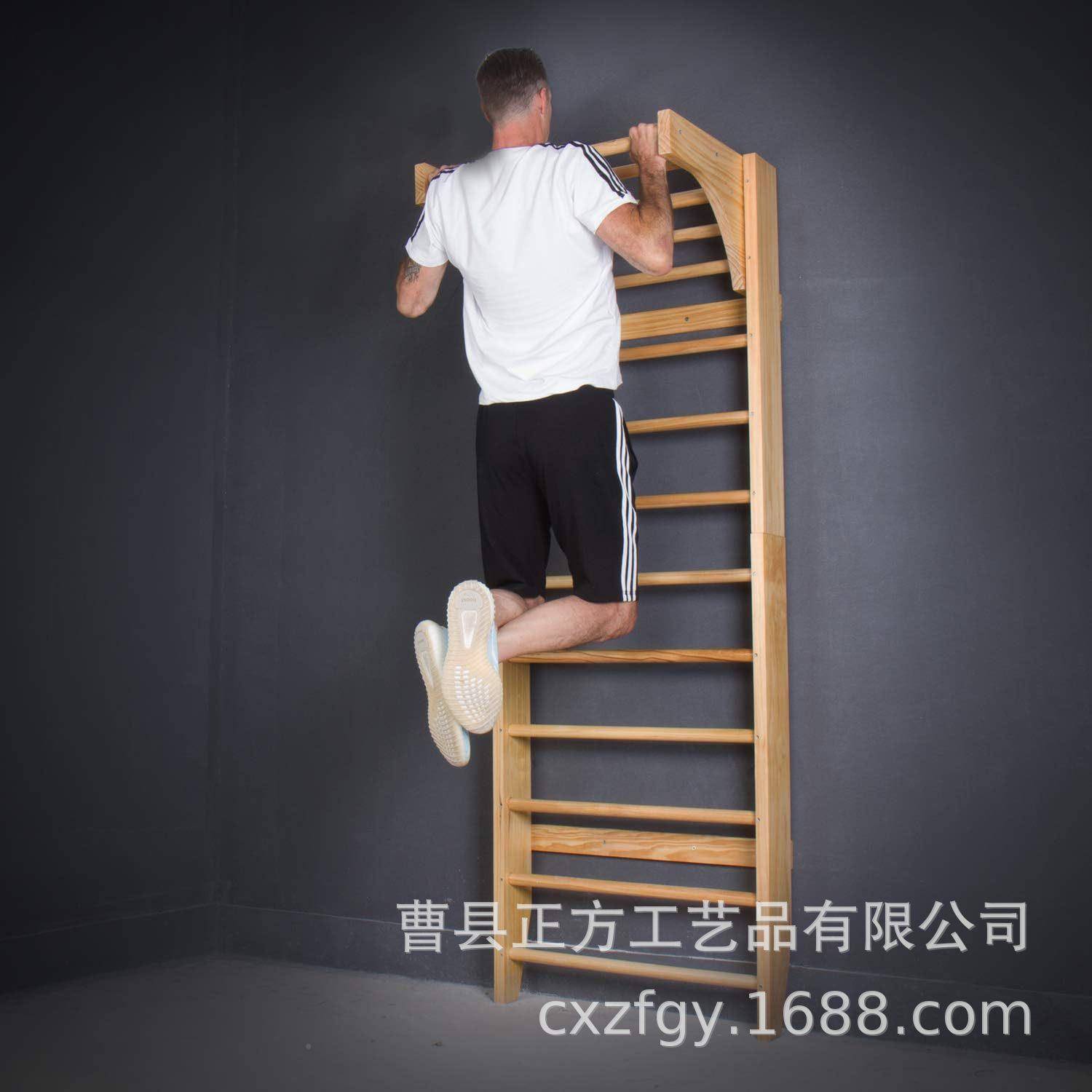 炼肋木室内助木木架梯架单肩压腿瑜复伽康训练力健臂实木身KD锻制