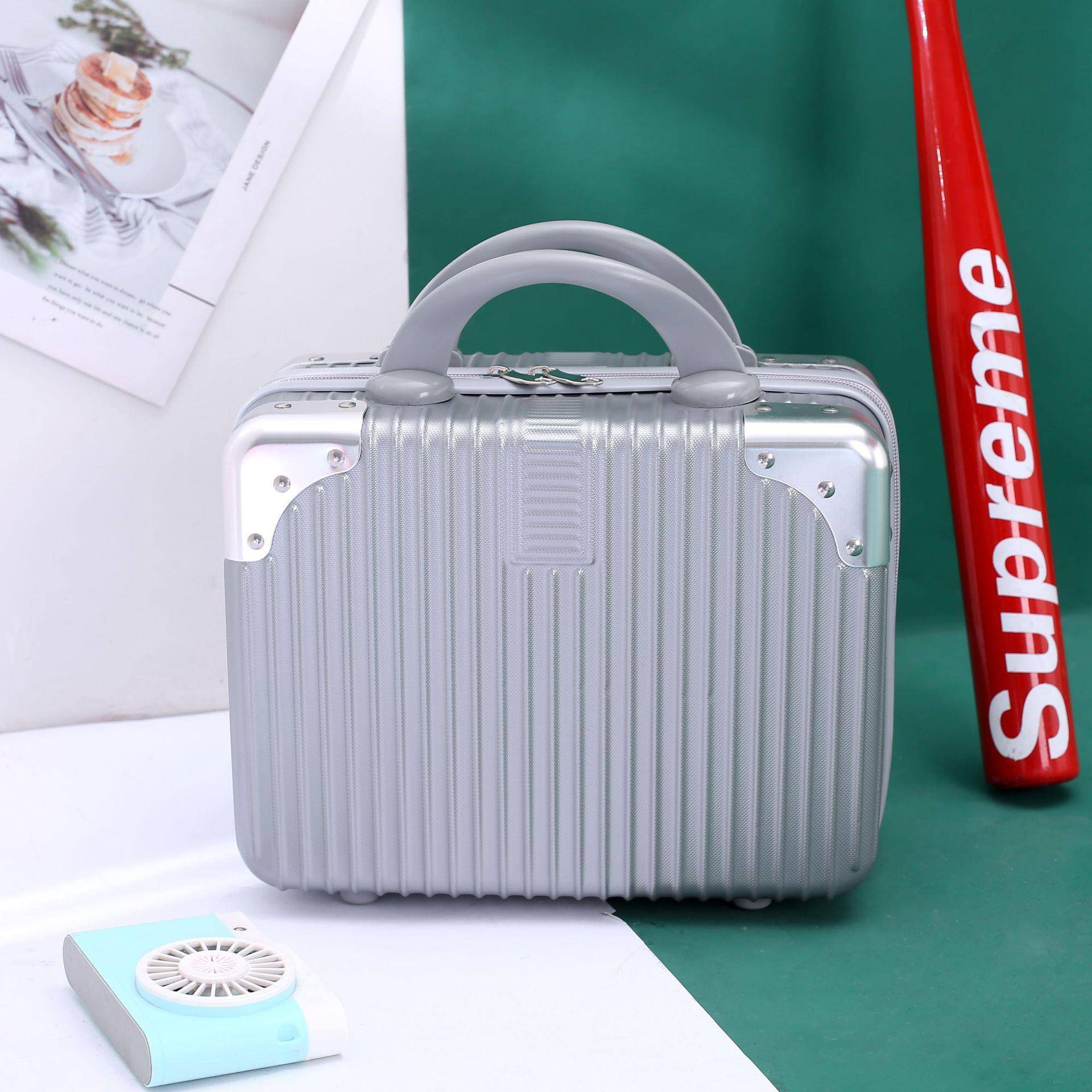 1寸提化妆包可爱化妆箱生便携行李箱多功4能学收ab333纳手包礼品