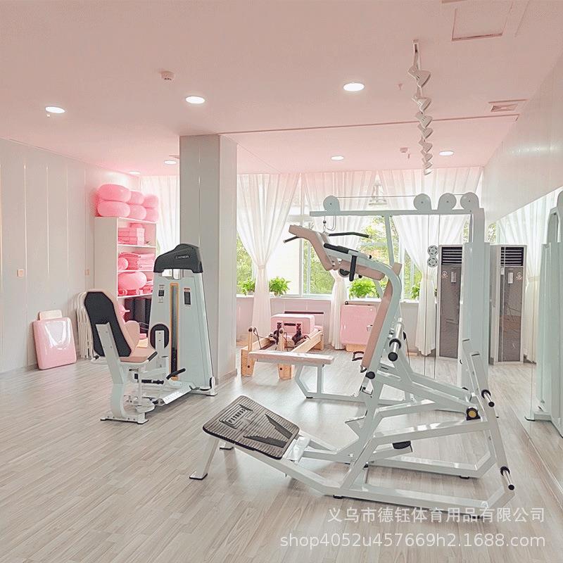 健身展房商用女子塑大器械形夹腿美臀肌肉坐姿内收女子塑型外髋机