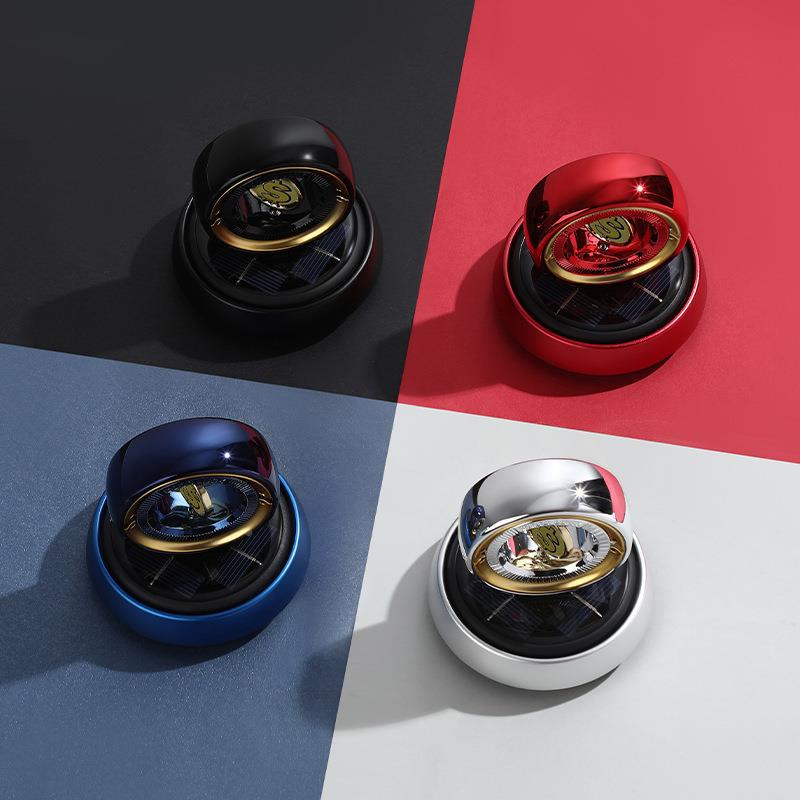 跨境金币金钱水太载阳能旋淡转车香薰汽车香车内482用摆件持久香