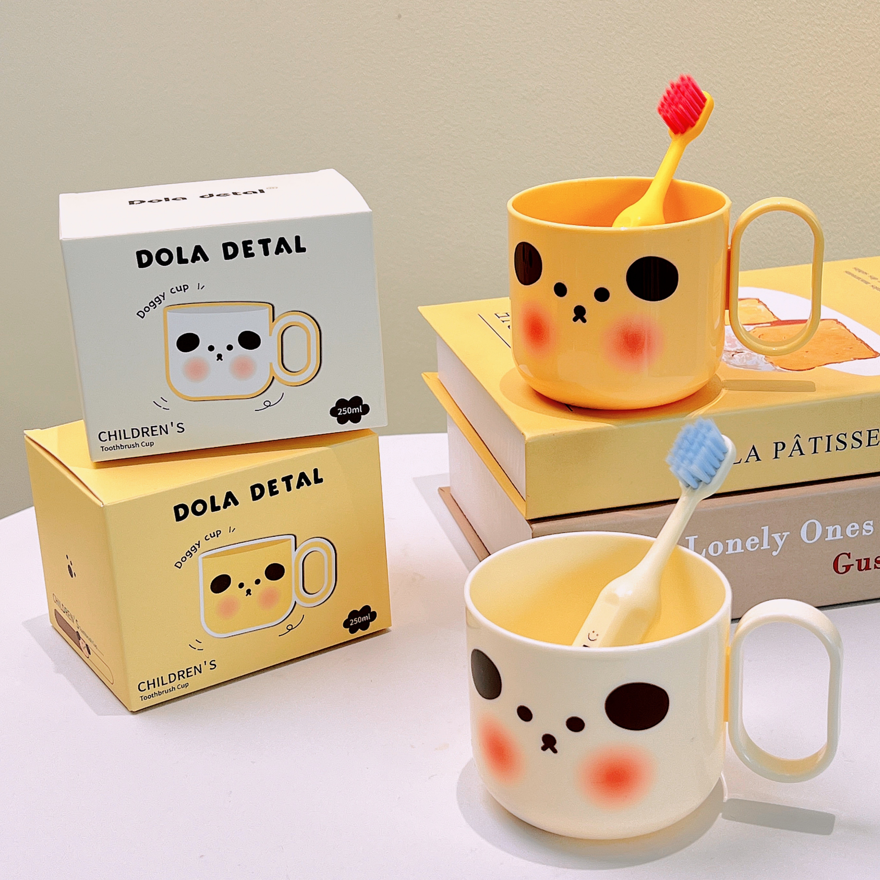 儿童可爱洗漱杯卡通创意萌趣防摔