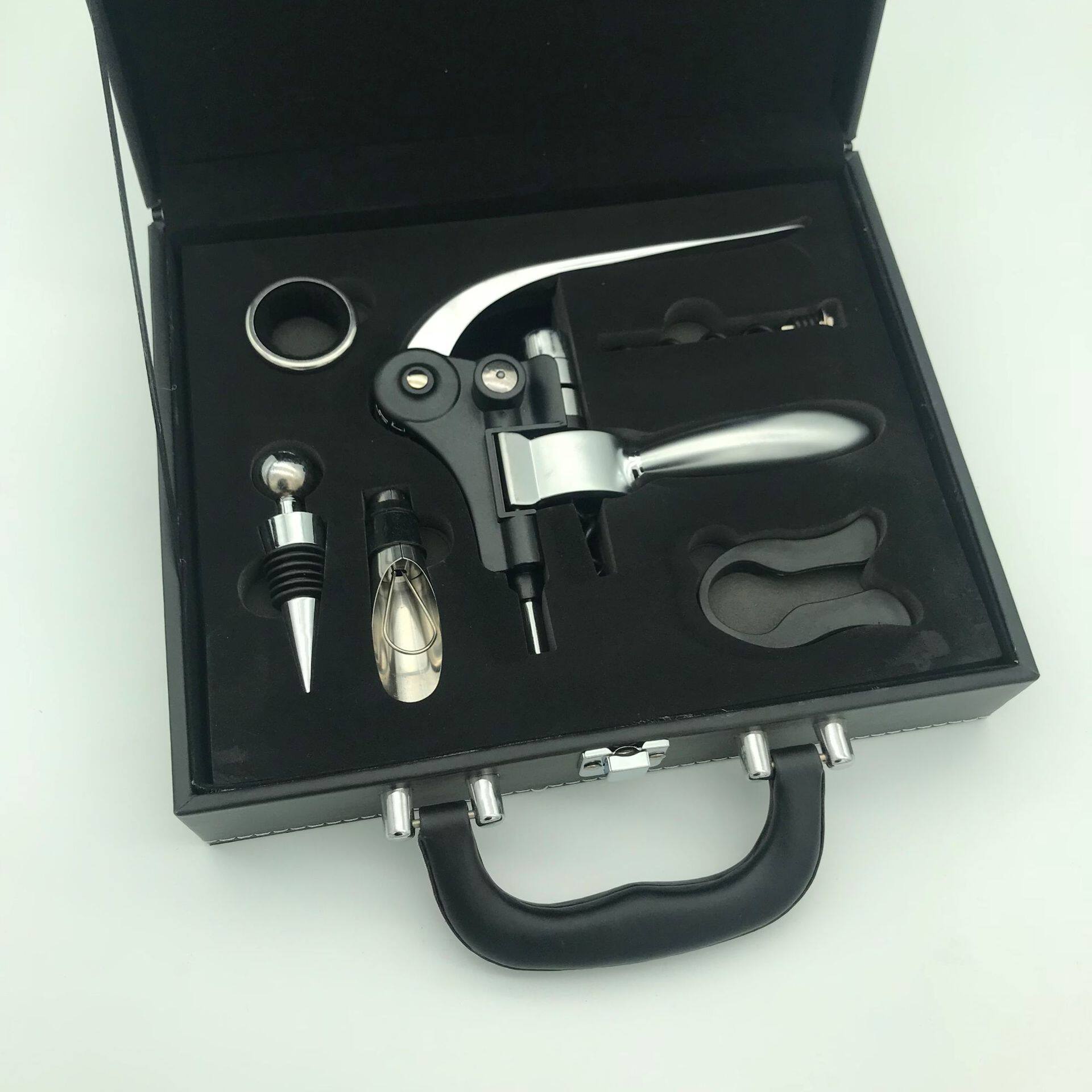 现货红酒开瓶器套装 兔头开瓶器礼盒套装 红木红酒酒具