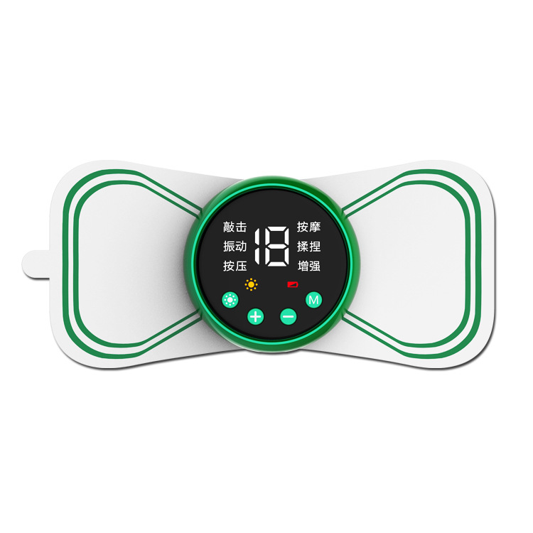 新款EMS遥控震动脉冲颈椎按摩贴低频脉冲颈椎肩颈按摩仪