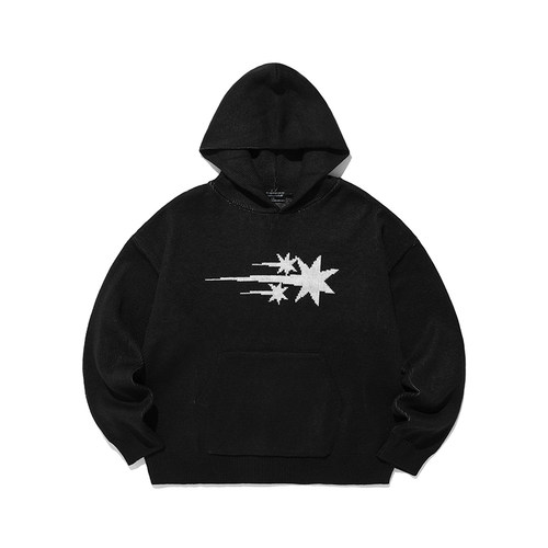 niceghostclub针织连帽卫衣星星
