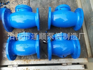 硬密封单向止回阀dn100 球墨铸铁铜芯逆止阀 H44T旋启式 止回阀