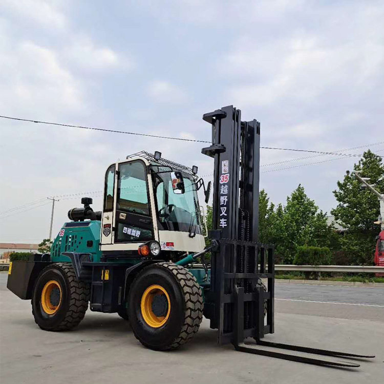 厂家5吨越野叉车小型工地用搬运堆高液压四驱动越野叉车价格