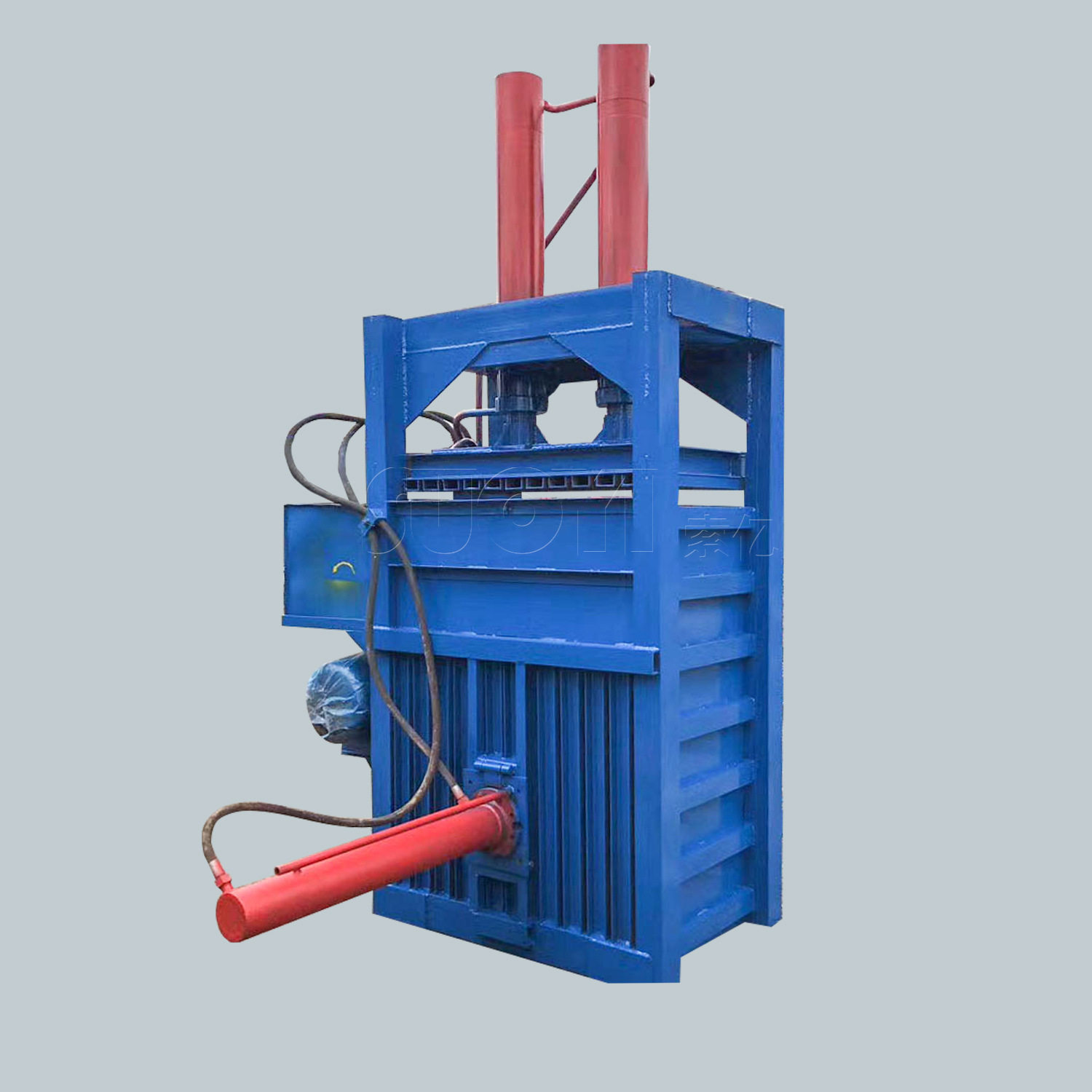 大棚薄膜塑料立式打包机 噪音小废书纸报纸打捆机 棉花打包机