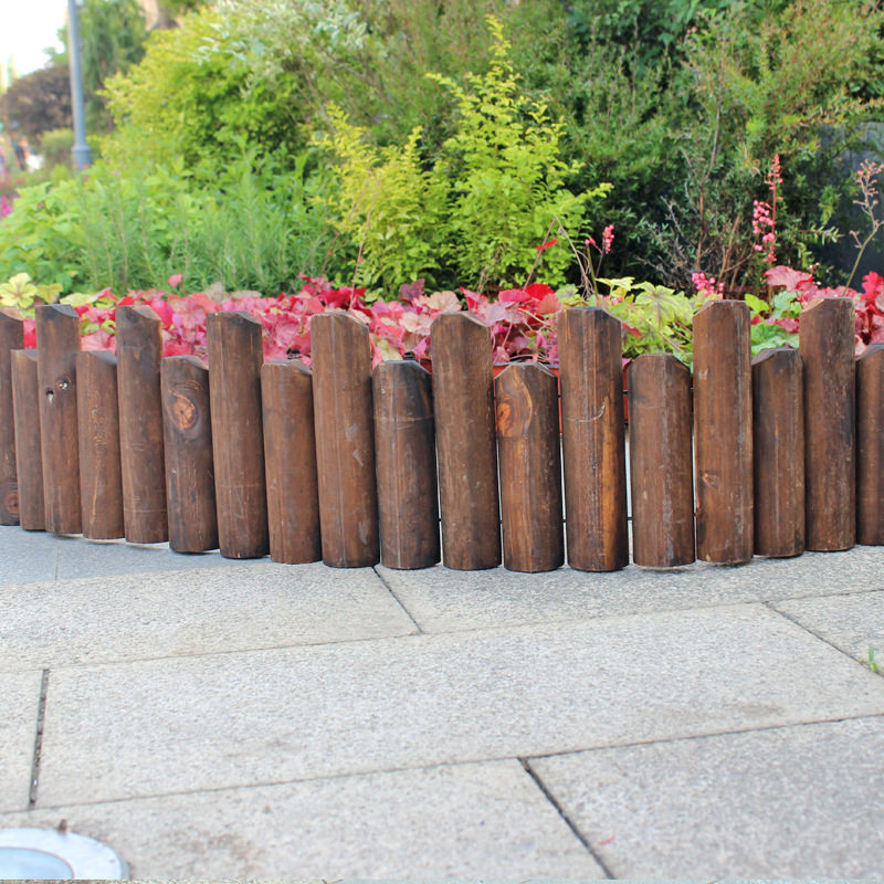 庭院装饰防腐木桩阳台室外栅栏围栏户外木质花园花坛护栏围墙篱笆