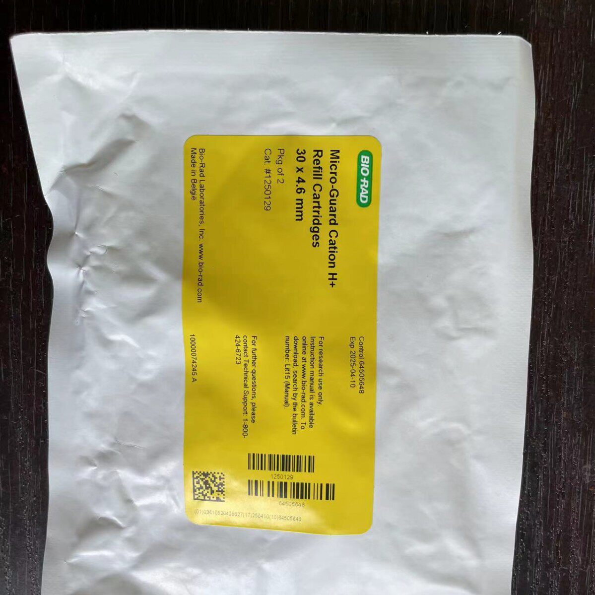 伯乐Bio-rad 1250140糖分析柱 1250131保护柱套 1250129保护柱