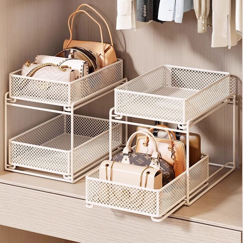 衣柜内可抽拉包包收纳分隔板的置物架存放盒抽屉架放置展示柜挂袋,收纳整理,整理隔板,淘宝优惠券,粉丝福利购,淘宝优惠卷