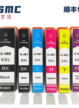 适用佳能CANON PGI-480 CLI-481XXL TS704 TR7540 TR8540 TS6140 TS8140 TS9140 TS9540打印机墨盒480 481