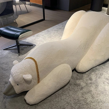 edra北极熊懒人沙发设计师创意异形意式轻奢客厅休闲椅单人沙发椅
