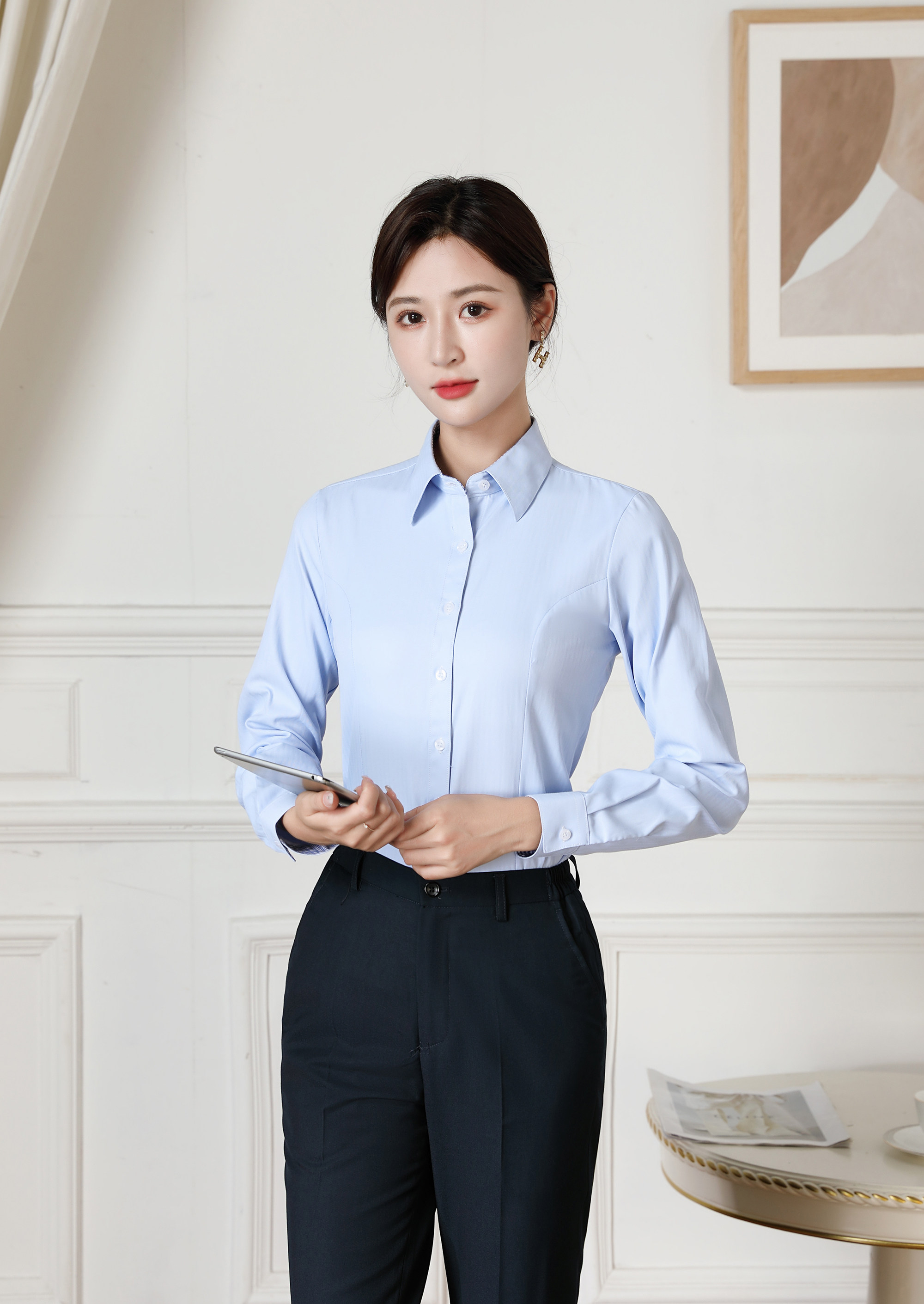 巴慕拉2023新款邮政储蓄工装衬衫西裤正装工作服面试正式服装