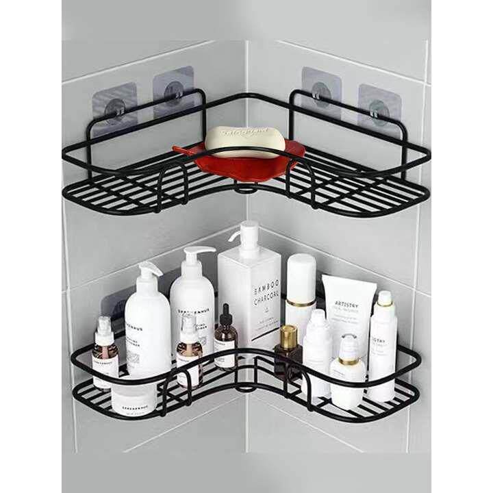 免打孔强力粘贴墙上香皂盒浴室卫生间墙角置物放肥皂盒的三角架子