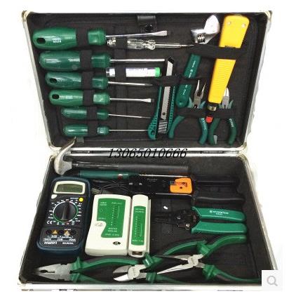 台湾宝工CP-376E23件弱电网络维护组合套装企业电讯布线工具箱