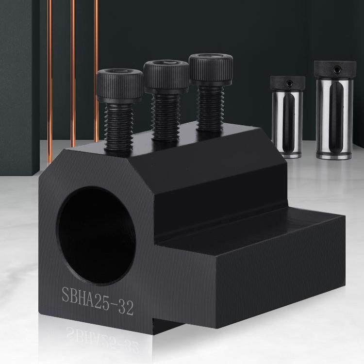 数控车床四工位刀座U钻辅助刀架SBHA内孔刀杆变径套导套D25D32V20