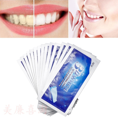 14Pcs/7Pair 3D Teeth Whitening Stripes Teeth Bleaching Tool