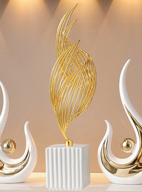 陶瓷简约现代电视柜摆件装饰摆件